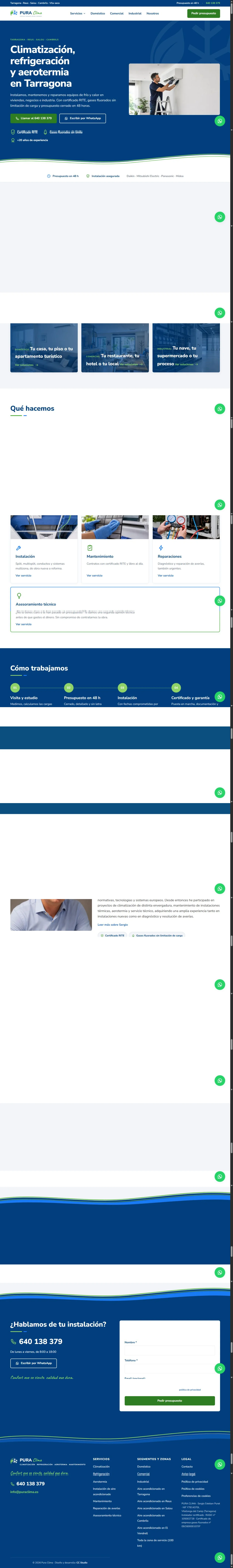 Diseño web de Pura Clima